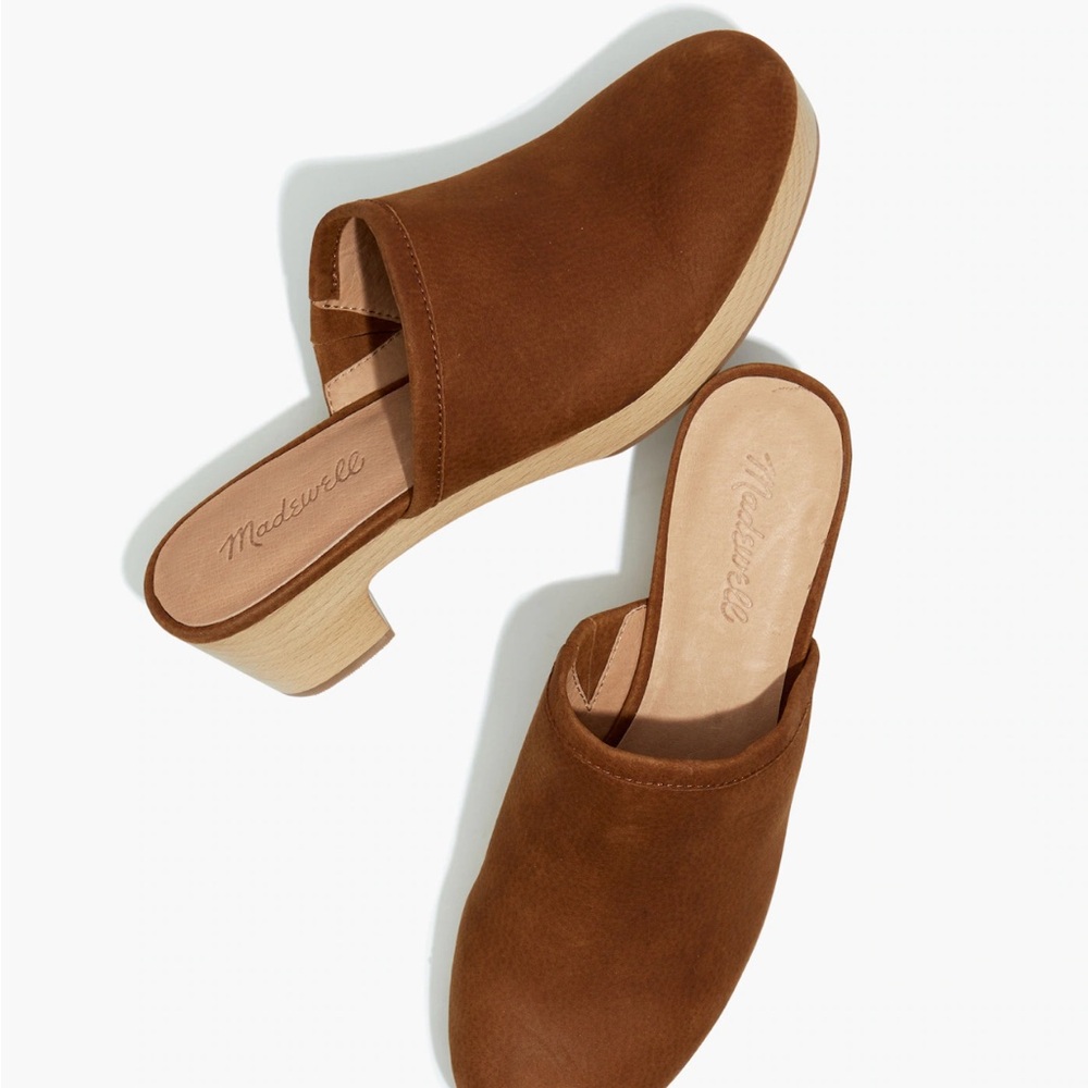 Madewell RUBY size 10 Rustic Twig Nubuck Leather Clogs NIB